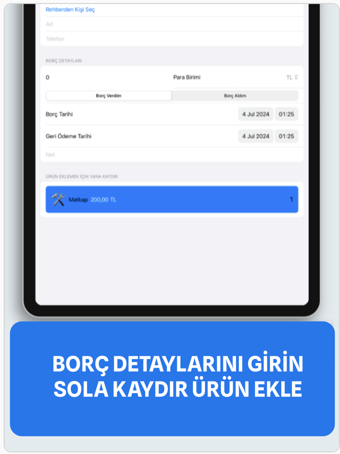 Hesap Defterim Alacak Verecek