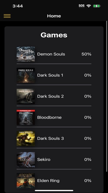 Souls Progress Tracker