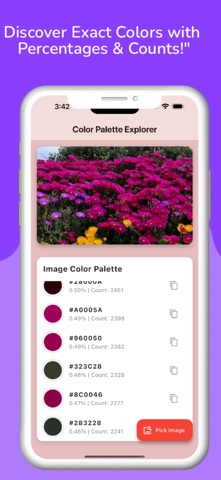 Color Palette Generator Pro iPhone screenshot