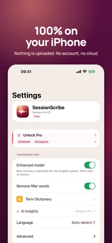SessionScribe: Voice to Text Screenshot 4 of 7