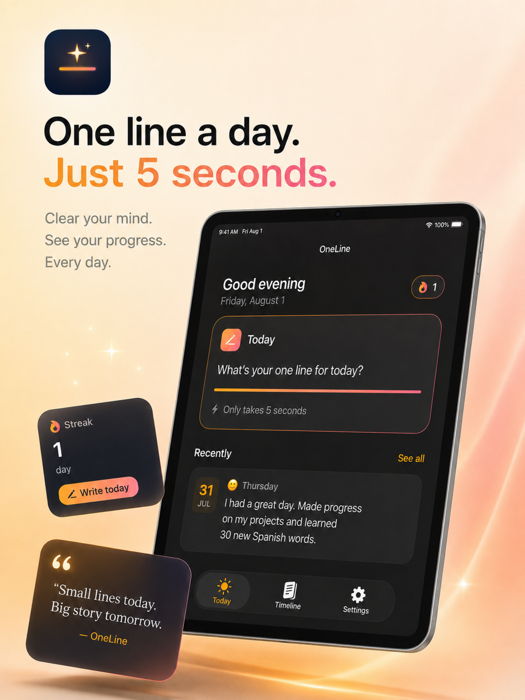 OneLine — Daily Journal screenshot 11