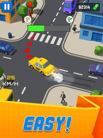 Taxi Run 3d Crazy Car Ride iPad screenshot