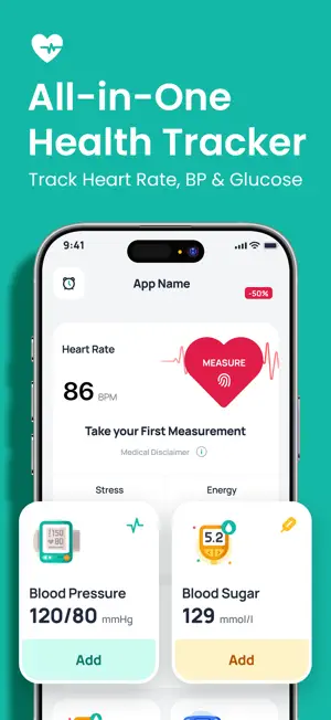 Heart Rate: BP Health Monitor screenshot 1