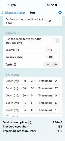 Dive Helper screenshot