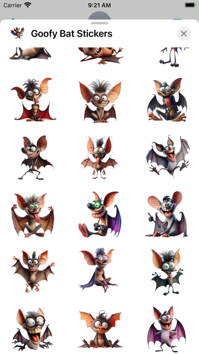 Screenshot #3 pour Goofy Bat Stickers