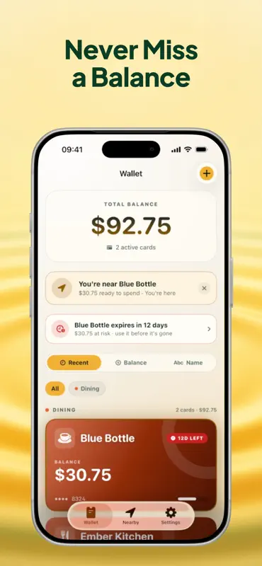 Tessera — Gift Card Wallet screenshot 4 of 5