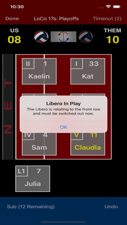 Volleyball Lineup Tracker screenshot-8
