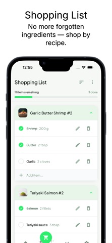 NORIA – Recipe Manager screenshot