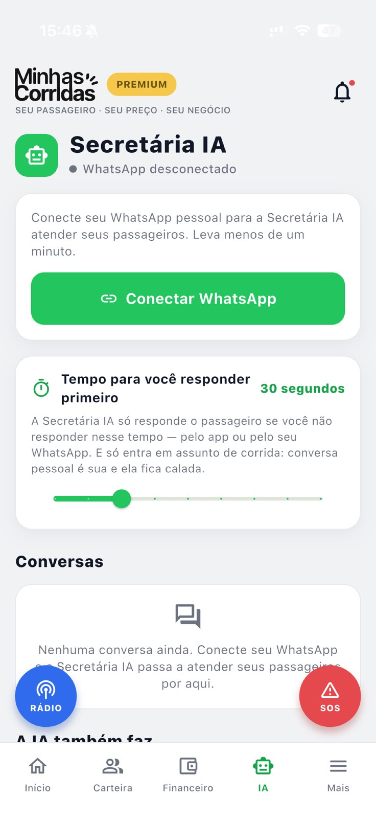 Minhas Corridas - Motoristas screenshot 2