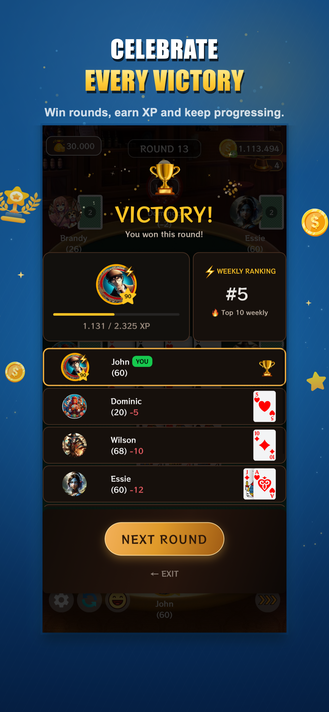 Sevens - Classic Card Game screenshot 3