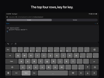 Coding Keyboard iPad screenshot