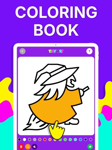 Drawing for kids 3+ Tiny Art iPad screenshot