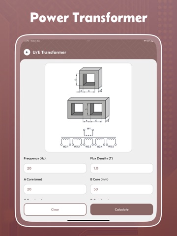 Transformer Calculator Pro iPad screenshot