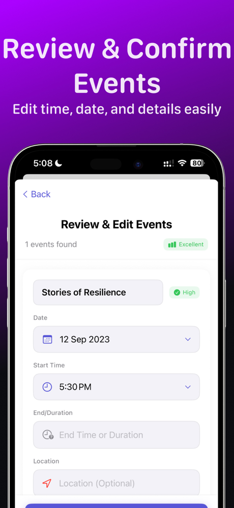 Photo2Calendar: Smart Events screenshot 4
