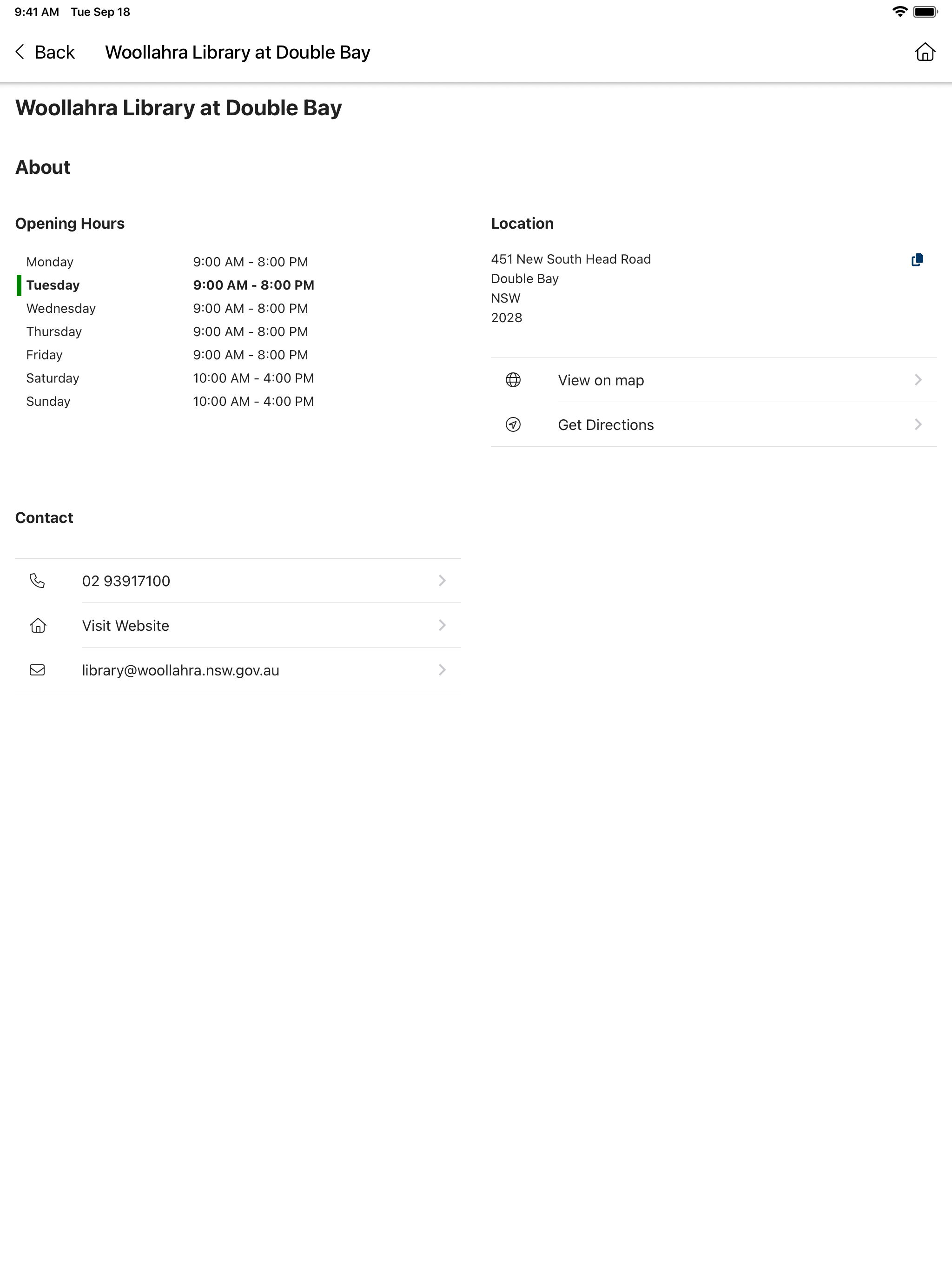 Woollahra Libraries screenshot 10