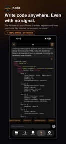 Kodo: AI Code Editor & IDE screenshot