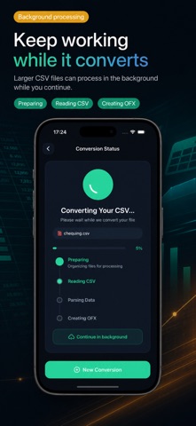 CSV to OFX Converter iPhone screenshot