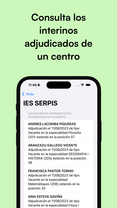 Docentes GVA Screenshot