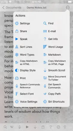 TelepaText - editor, speech iPhone image 3