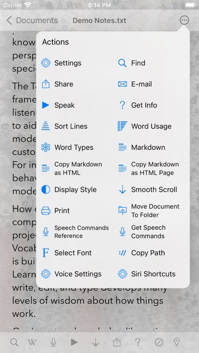 Screenshot #3 pour TelepaText - editor, speech