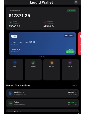 Flutter Liquid Glass Kit iPad screenshot 9