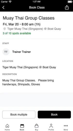 Tiger Muay Thai (Singapore) screenshot 3