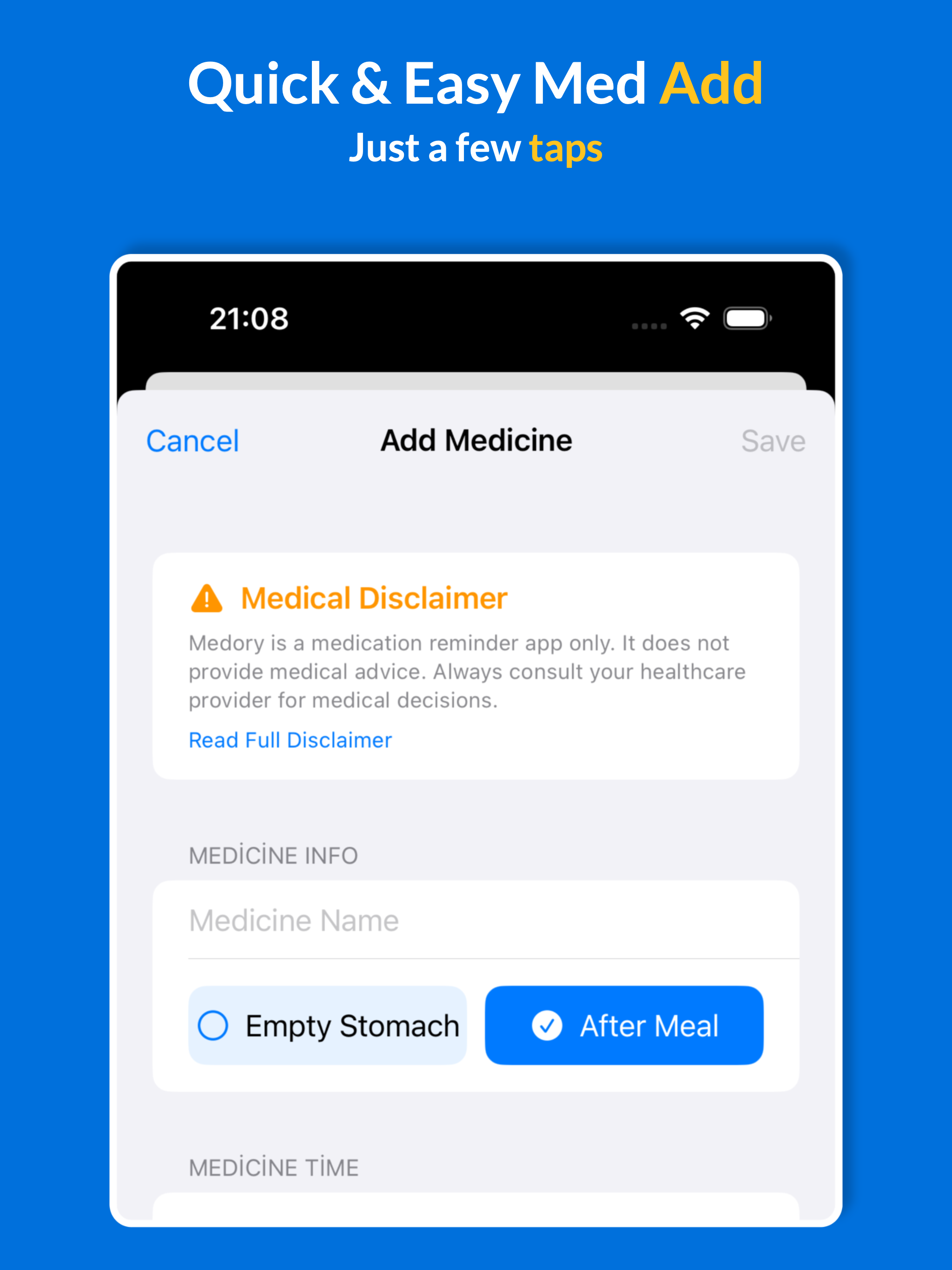 Medory - Medication Reminder