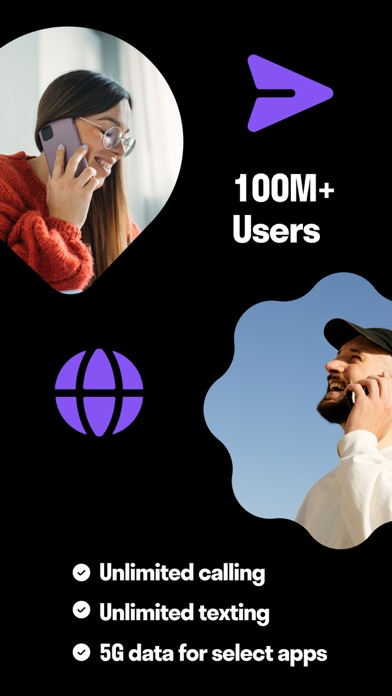 TextNow: Call + Text Unlimited iPhone screenshot 2 - Social Networking app