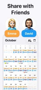 Supershift Work Shift Calendar screenshot