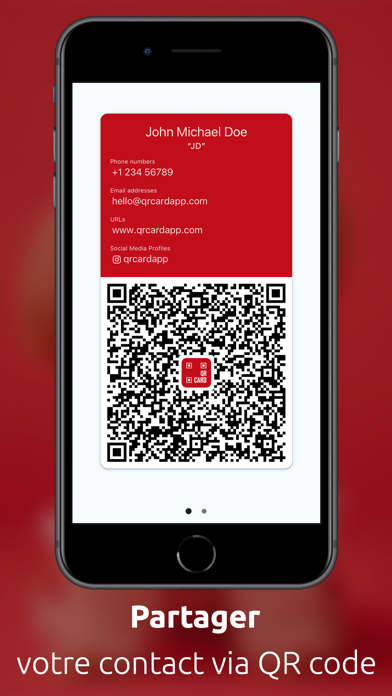Screenshot #1 pour QRcard - carte de visite
