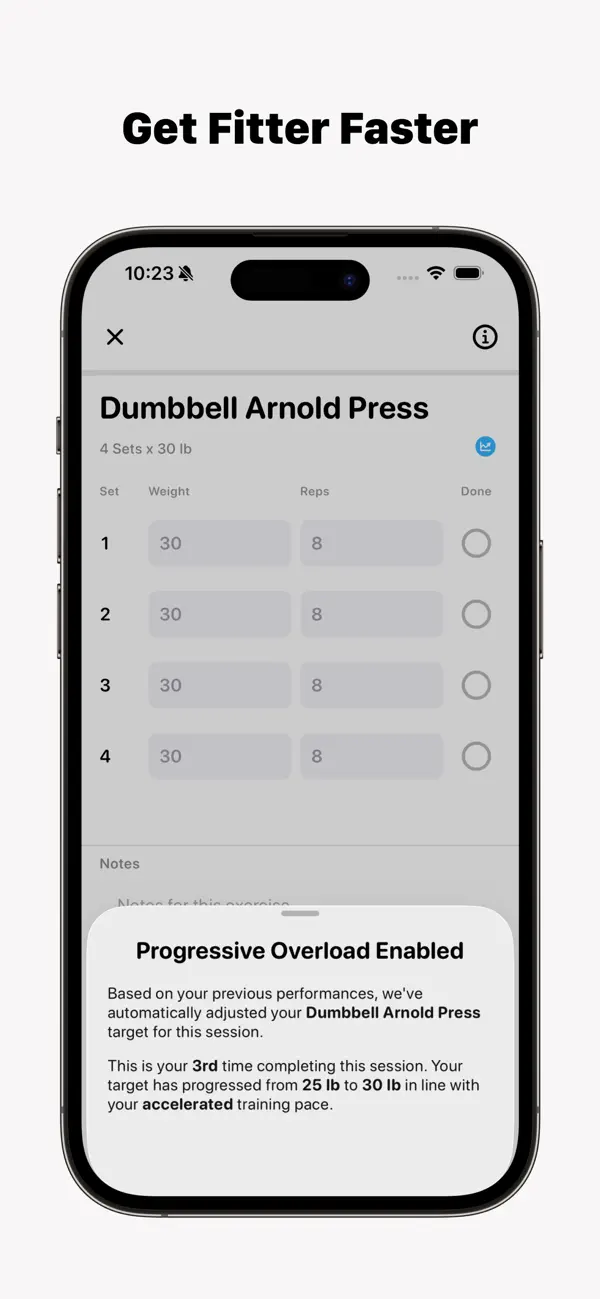 Screenshot #3 pour Workout Log - Training Journal