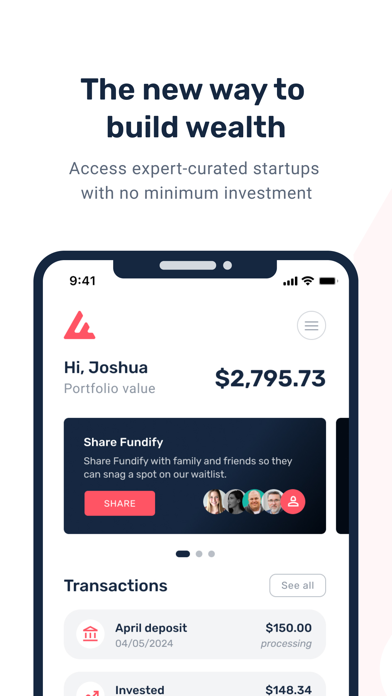 Fundify: Invest in Startups Screenshot