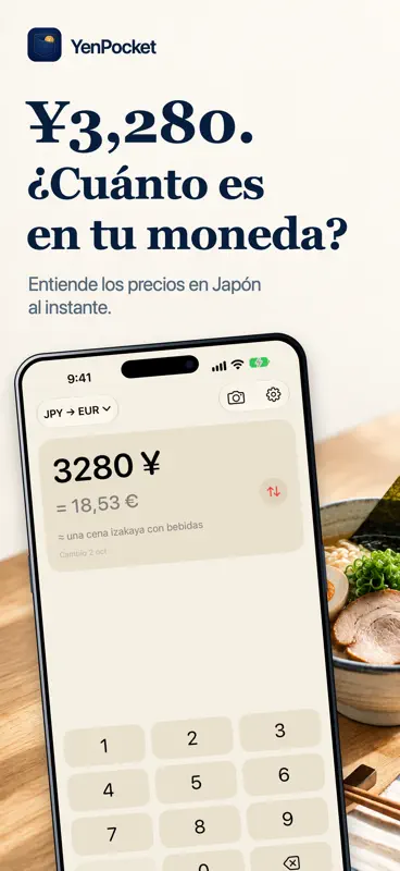 YenPocket: conversor de yenes screenshot 1 of 6