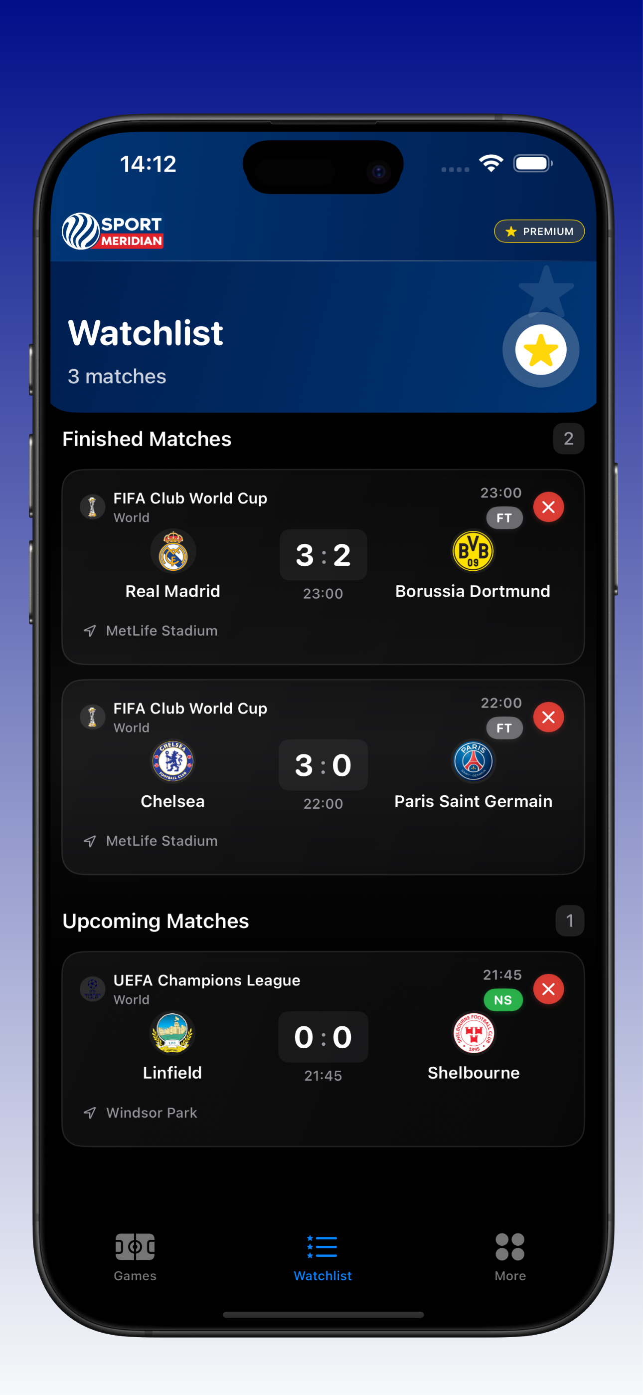 SportMeridian: Live scores