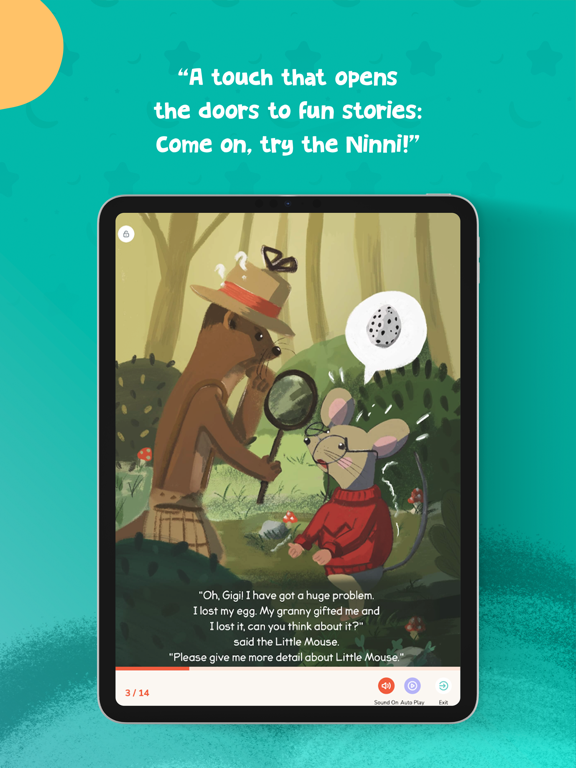 Kids Sleep Story Audio Book iPad screenshot 5 - Book app