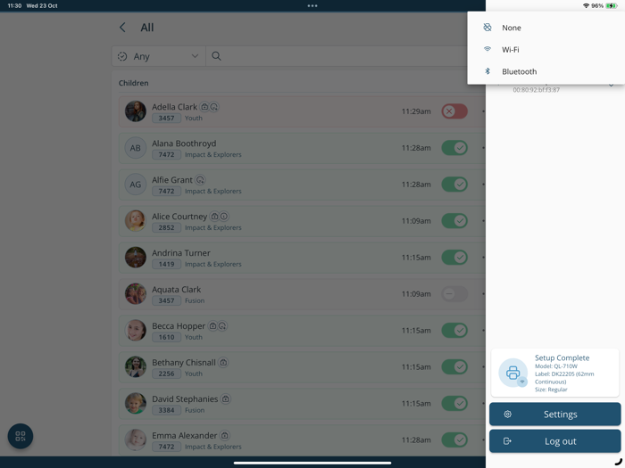 ChurchSuite Check-In