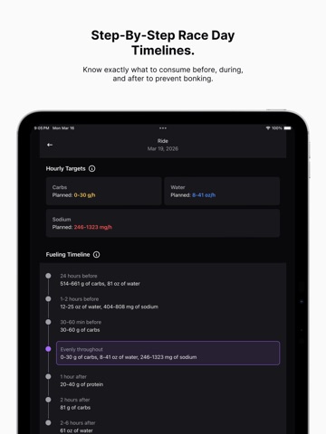 Exact Fuel: Sports Nutrition iPad screenshot