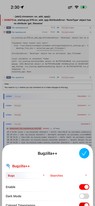 Bugzilla++ Screenshot 3 of 3