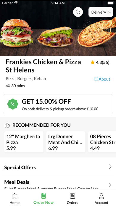 Frankies St Helens Screenshot