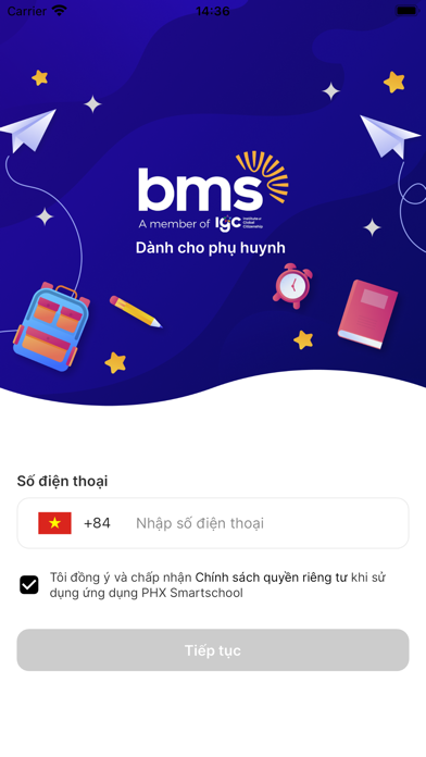 BMS - Phụ huynh Screenshot
