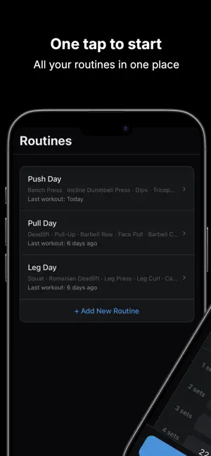 Progro - Workout Notes, Log screenshot 3
