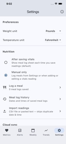 MyVitals Tracker Screenshot 8 of 10