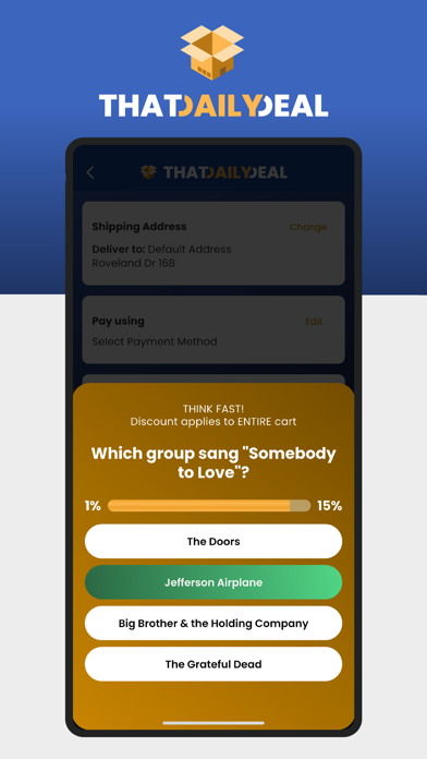 ThatDailyDeal Shop Daily Deals iPhone screenshot 1 - Shopping app
