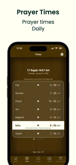 Prayer Times Qibla Compass Pro iPhone Ekran Görüntüsü 3