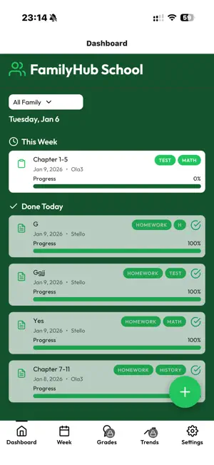 FamilyHub - Homework Tracker screenshot 2