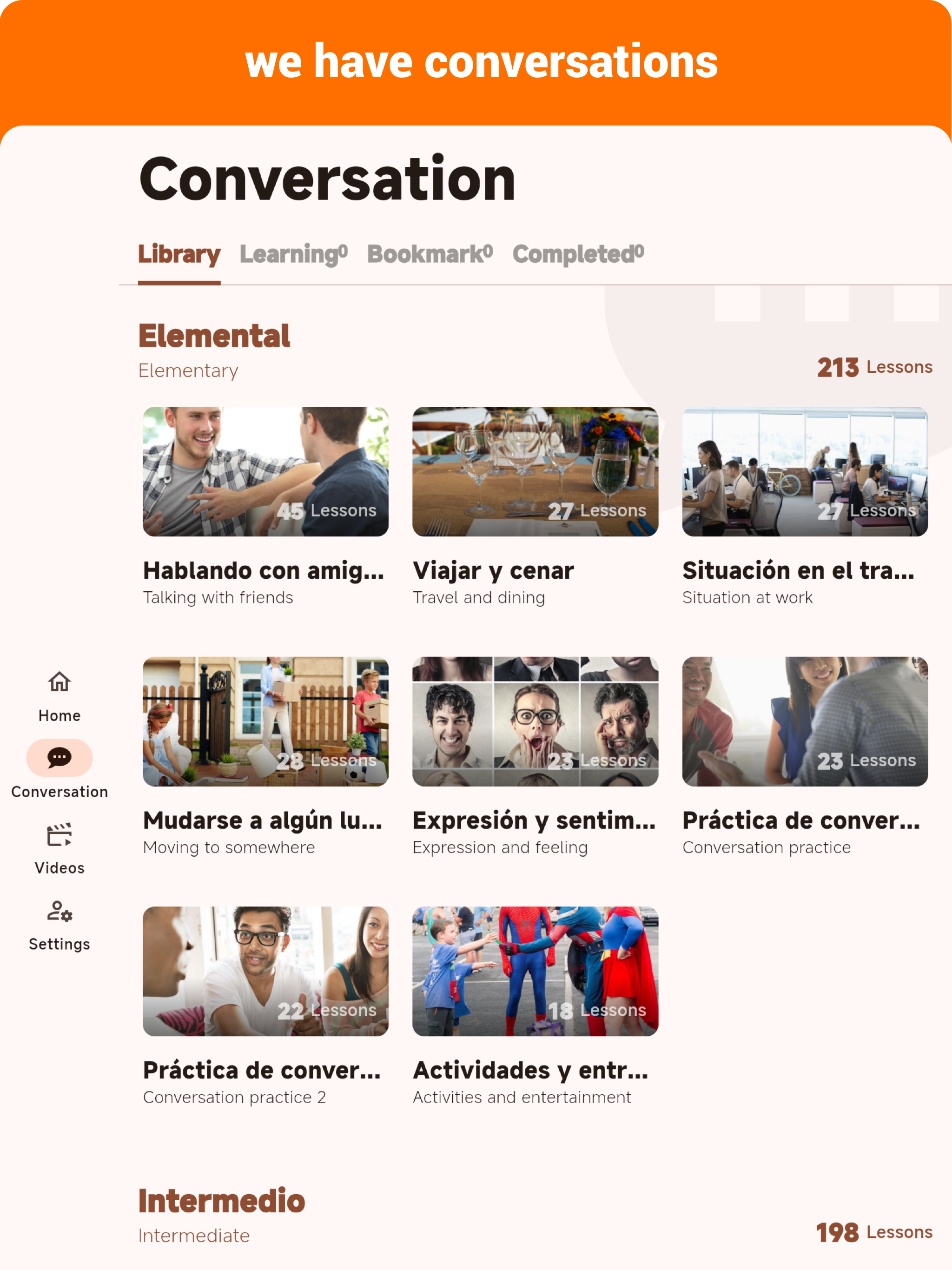 Spanish  - Listening Speaking