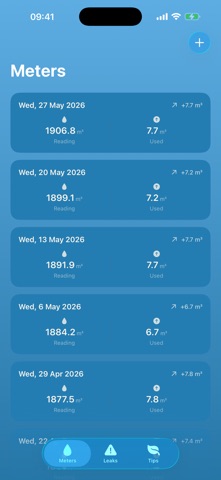 Trickle - Water Meter Tracker iPhone screenshot