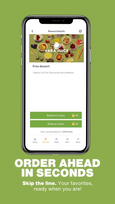 Vara Juice iPhone screenshot 3 - Food & Drink app