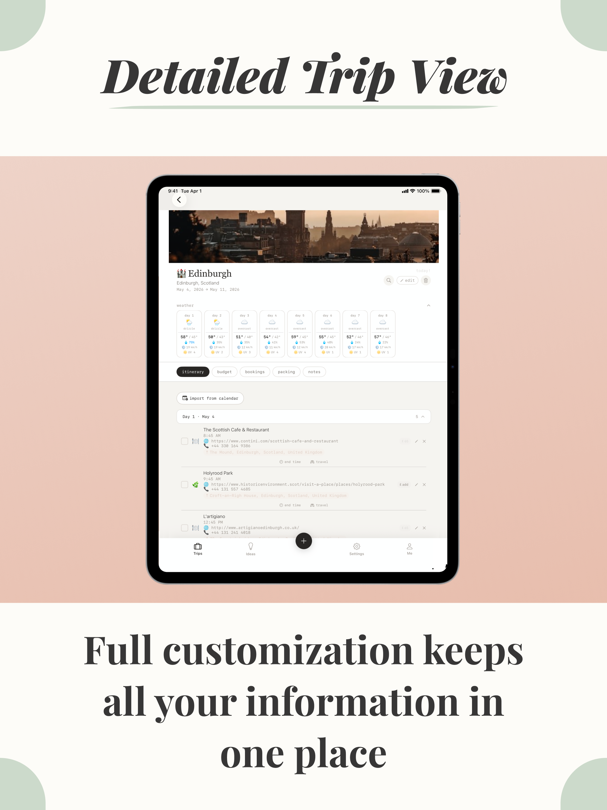 Roam - Travel Planner & Trips