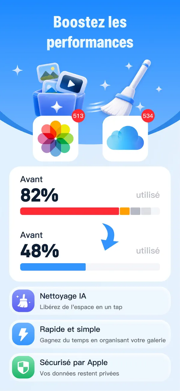 Screenshot #1 pour Pixo Cleaner: Nettoie Vite